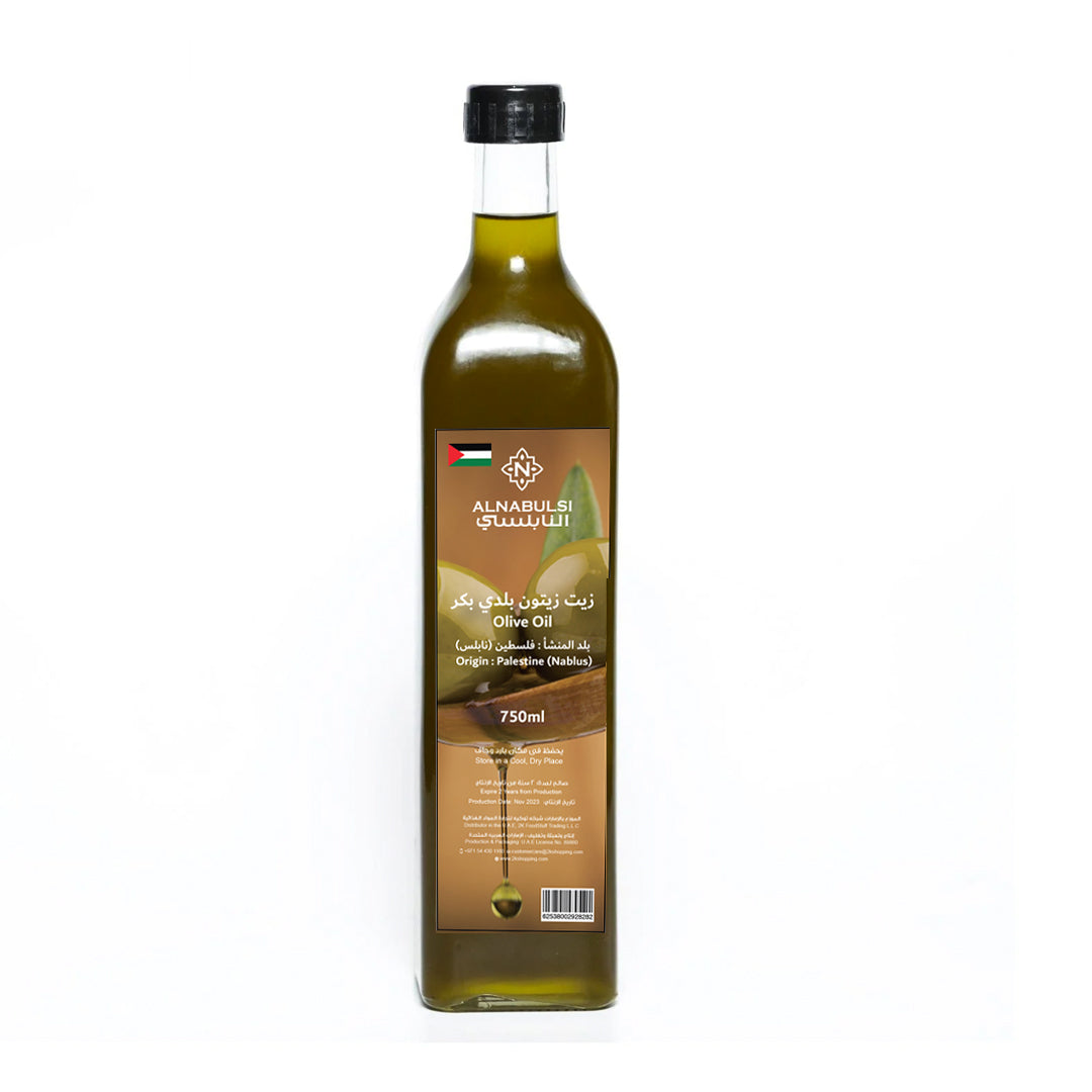 Al Nabulsi Olive Oil Palestine (Nablus) Nov 2024-750ml | زيت زيتون بلدي بكر فلسطين (نابلس)