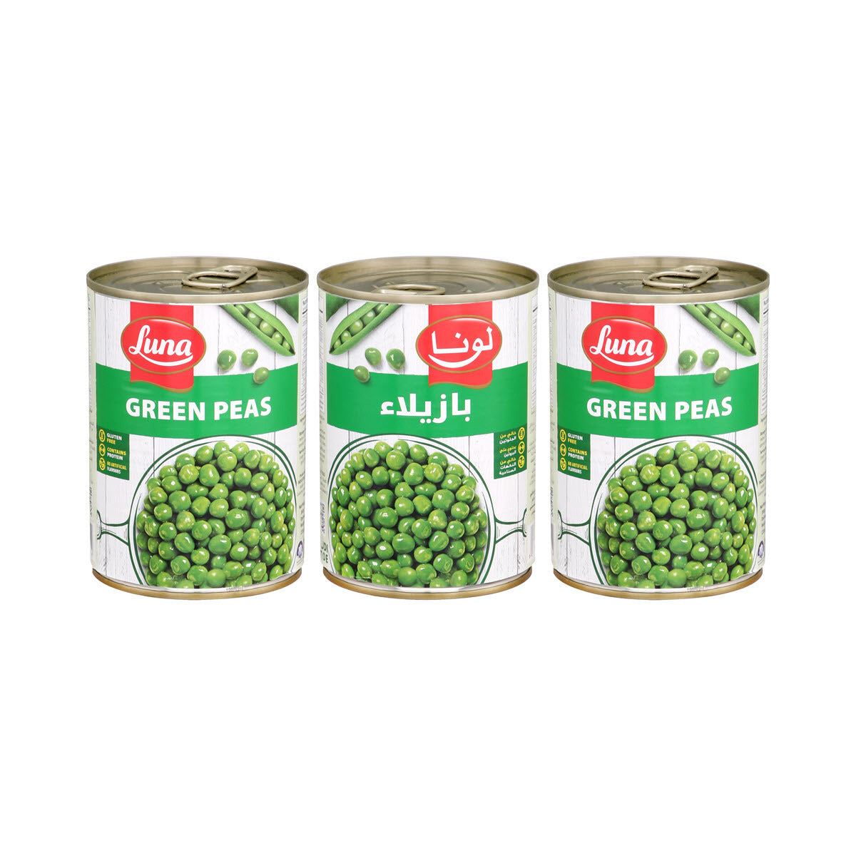 Luna Green Peas 24 x 380g | لونا بازيلا خضراء