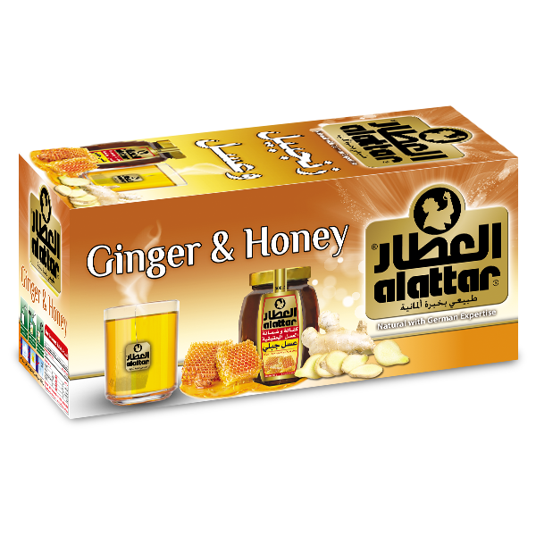 Alattar Ginger and Honey Tea Bags | العطار زنجبيل وعسل