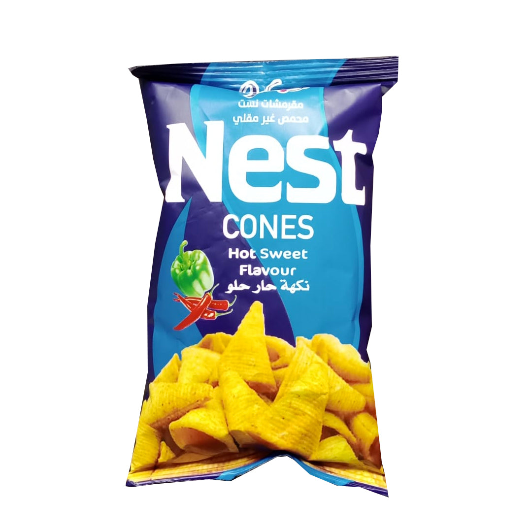 Nest Cones Hot Sweet Flavor 30g |نيست شيبس بنكهة الحار الحلوة