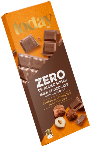 Today Zero Sugar Chocolate Hazelnut 60g | توداي شوكولاتة بالبندق