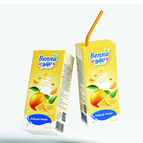 Bennu Fruit Drink Orange 200ml | بينو مشروب البرتقال