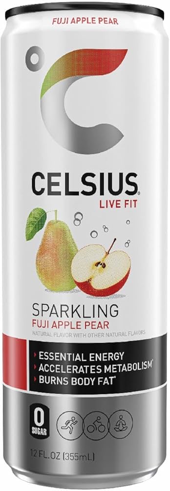 Celsius Energy Drink Fuji Apple Pear Sparkling 355ml