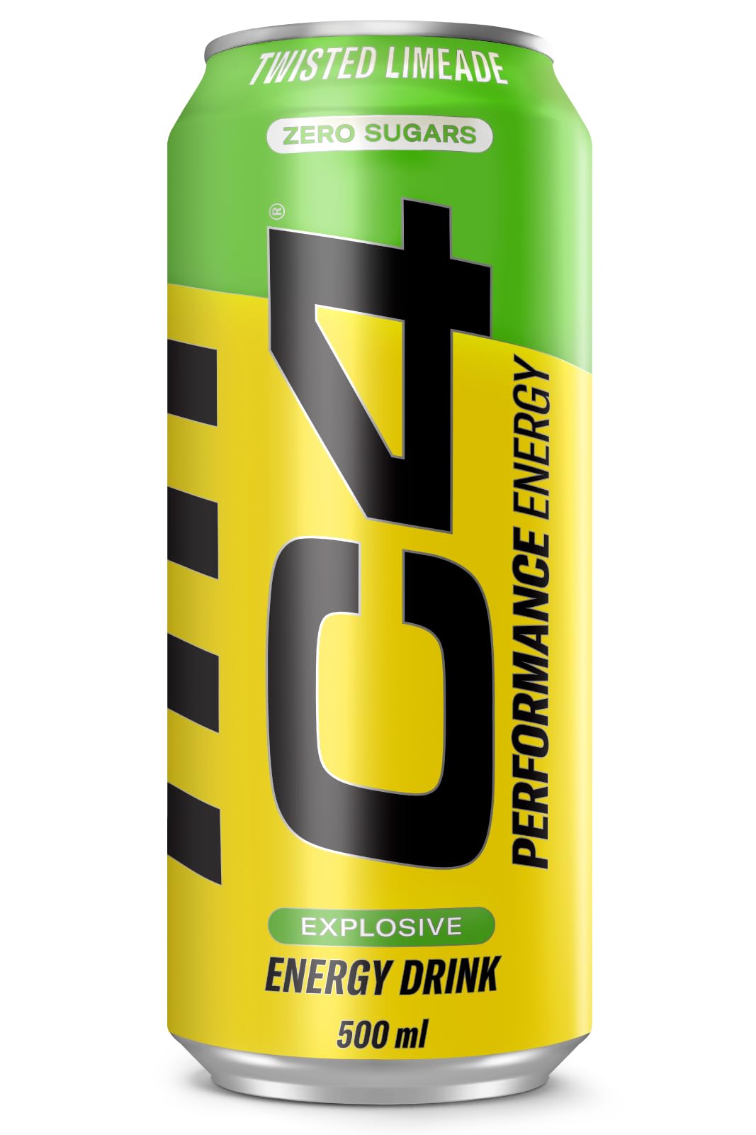 C4 Zero Sugar Explosive Energy Drink Twisted Limeade 500ml