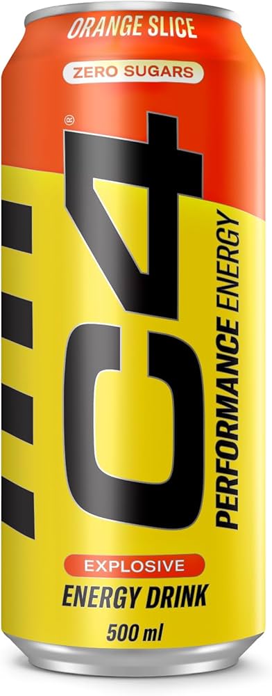 C4 Zero Sugar Explosive Energy Drink Orange Slices 500ml