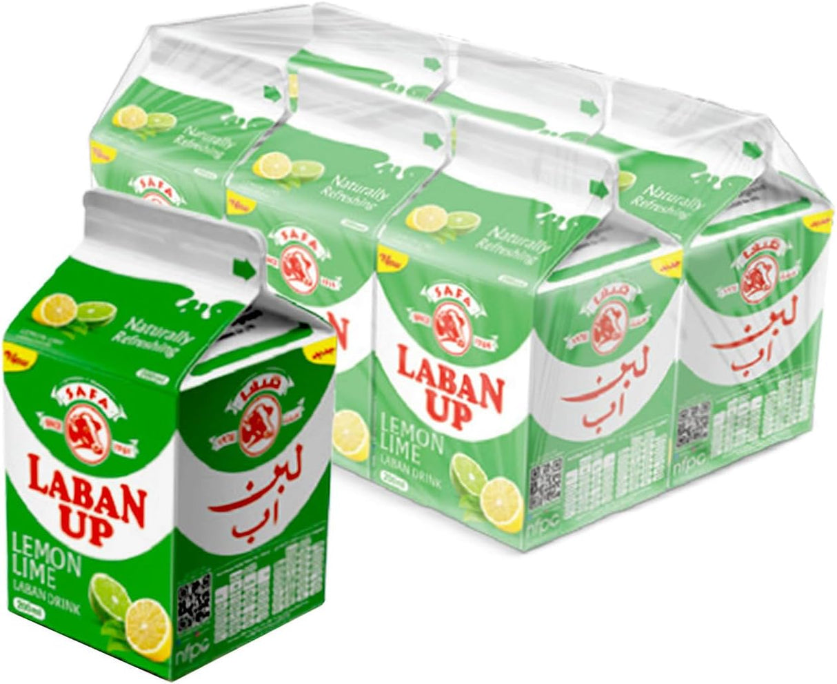 Safa Laban Up Lemon Lime 6 x 200ml | صفا لبن اب بالليمون