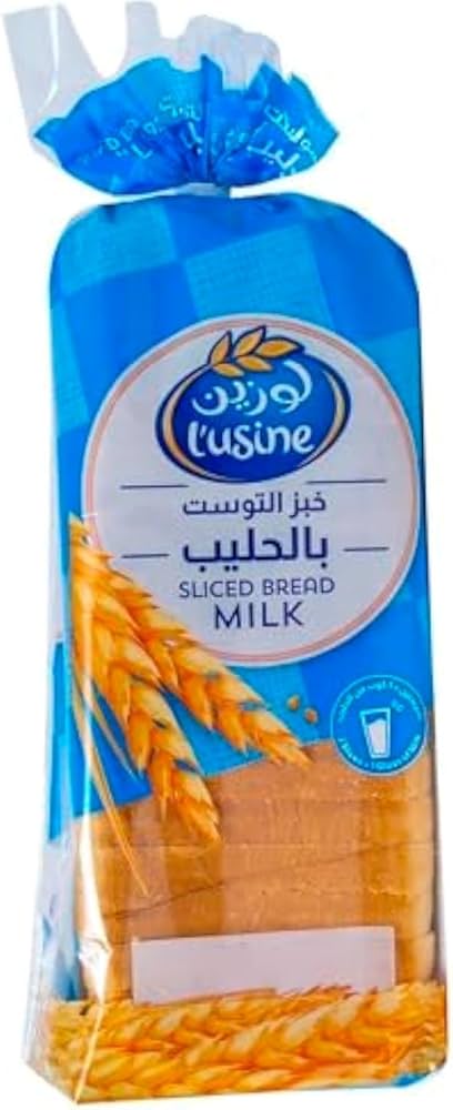 Lusine Milk Bread Sliced 600g | خبز التوست بالحليب