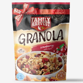 Family Harvest Granola with Cranberries 250g | جرانولا بالكريز