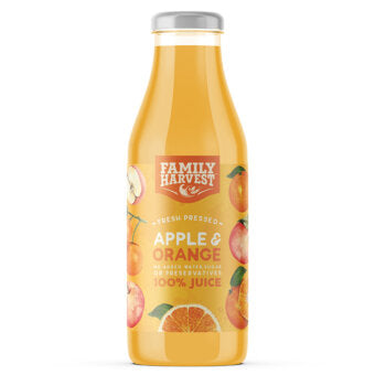 Family Harvest Organic Apple & Orange Juice 750ml | فاميلي هارفست عصير تفاح وبرتقال عضوي