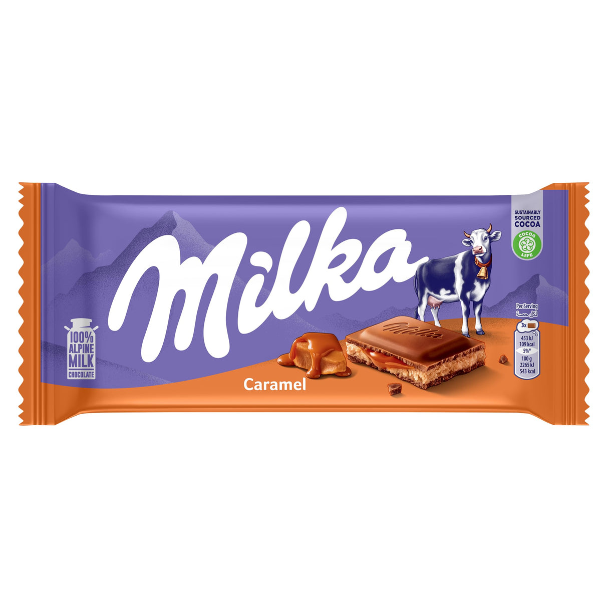 Milka Caramel Chocolate 100g | ميلكا شوكولاتة بالكراميل