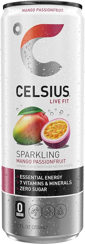 Celsius Energy Drink Mango Passionfruit Sparkling 355ml