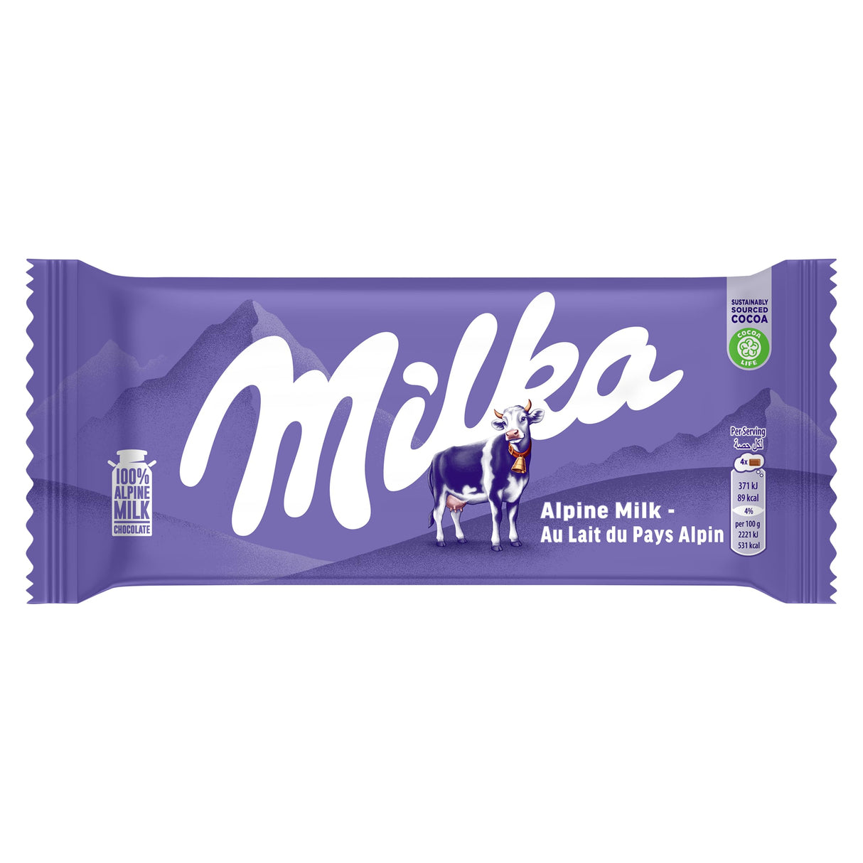 Milka Alpine Milk Chocolate 100g | ميلكا شوكولاتة بالحليب