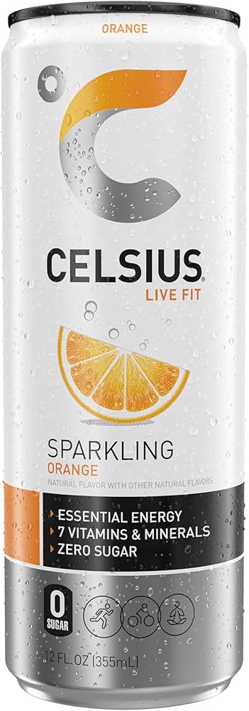 Celsius Energy Drink Orange Sparkling 355ml