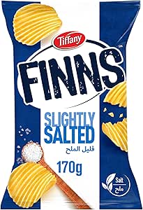 Tiffany Finns Chips Slightly Salted 170g | تيفاني شيبس قليل الملح