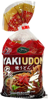 Japanese Noodles Yakiudun 3 Meals & Worcester Sauce 669g | نودلز