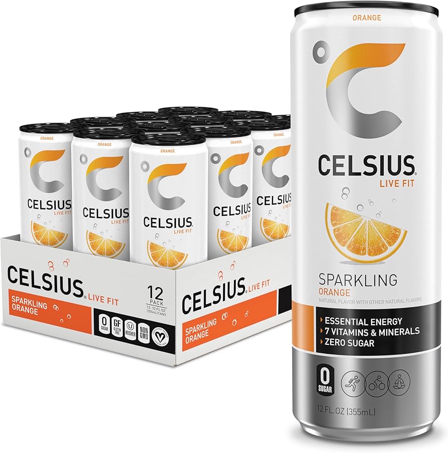 Celsius Energy Drink Orange Sparkling 12 x 355ml