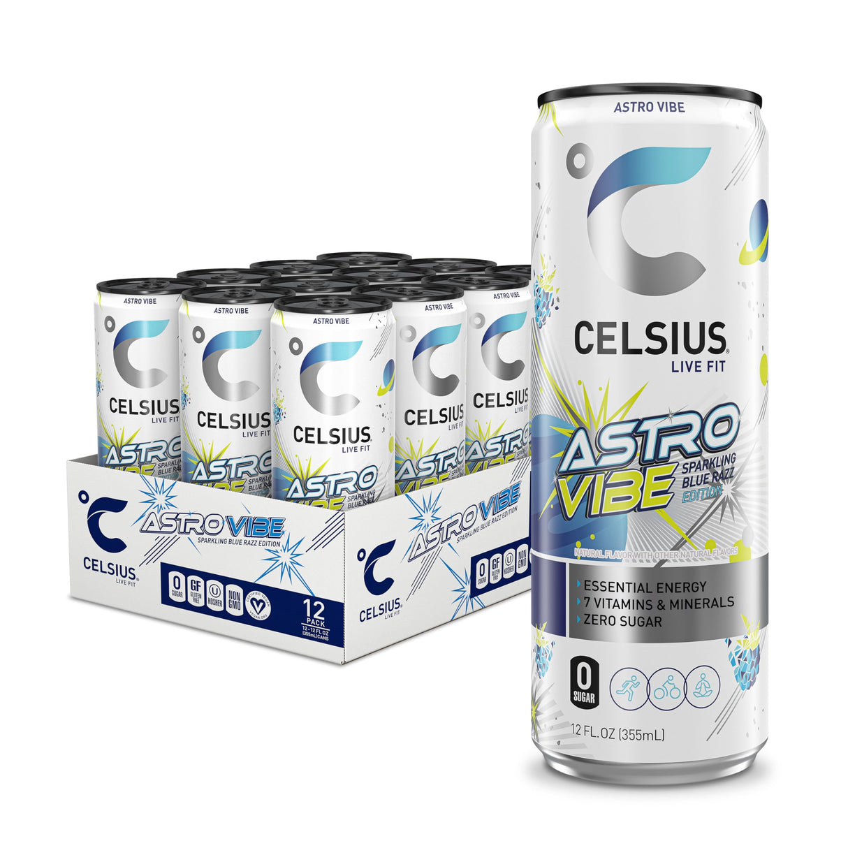 Celsius Energy Drink Astro Vibe Sparkling 12 x 355ml