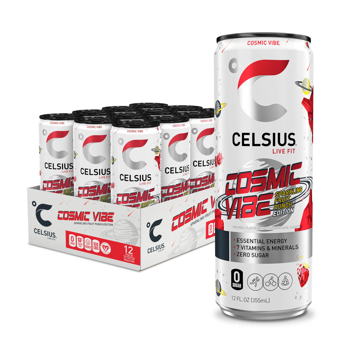 Celsius Energy Drink Cosmic Vibe Sparkling 12 x 355ml