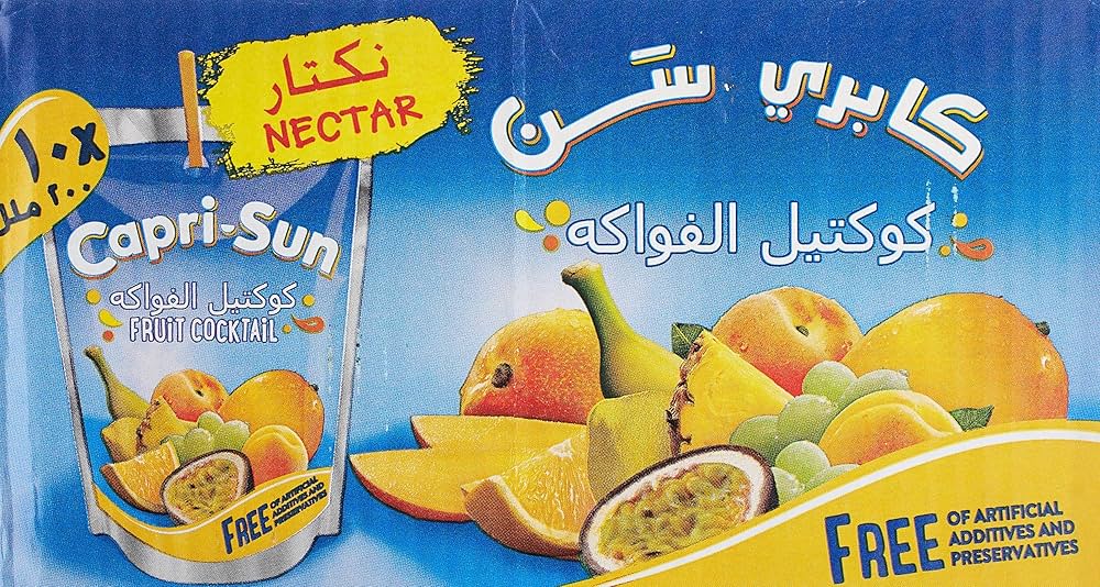 Capri-Sun Fruit Nectar Fruit Cocktail 10 x 200ml | كابري سن كوكتيل الفواكه