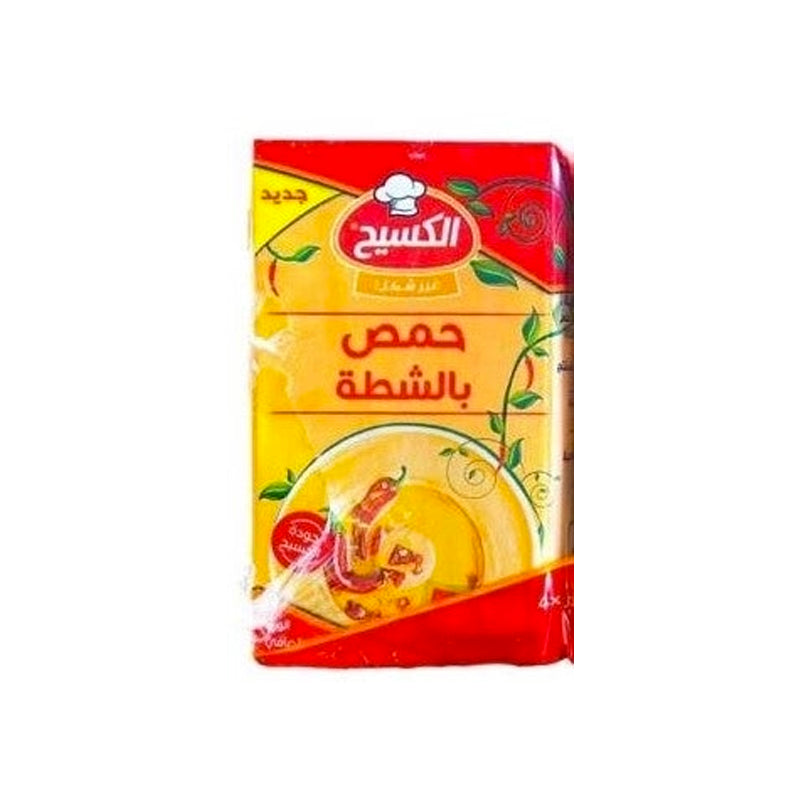 Al Kasih Hummos Tahina Chilli 48 Pcs X 135g | الكسيح حمص بالشطة