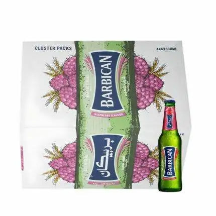 Barbican Raspberry Non Alcoholic Malt Beverage 24 x 330ml بربيكان توت العليق|