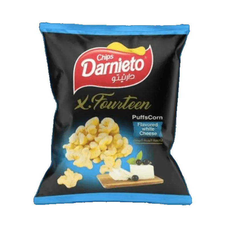 Darnito Chips White Cheese 12 x 30g | شيبس دارنيتو بالجبنة البيضاء