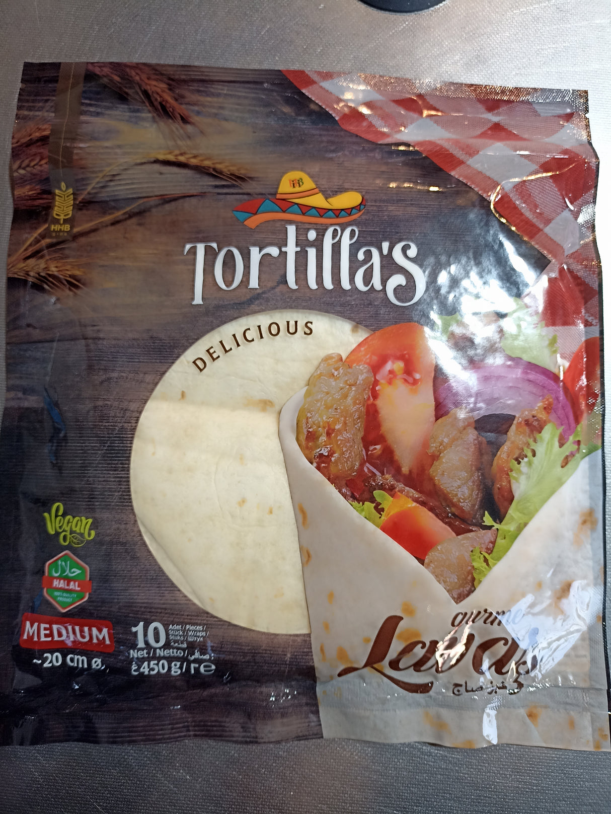 Tortilla's White (10 x 20cm) 450g