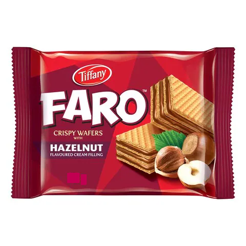 Tiffany Faro Wafer Hazelnut 40g | تيفاني ويفر بكريمة البندق