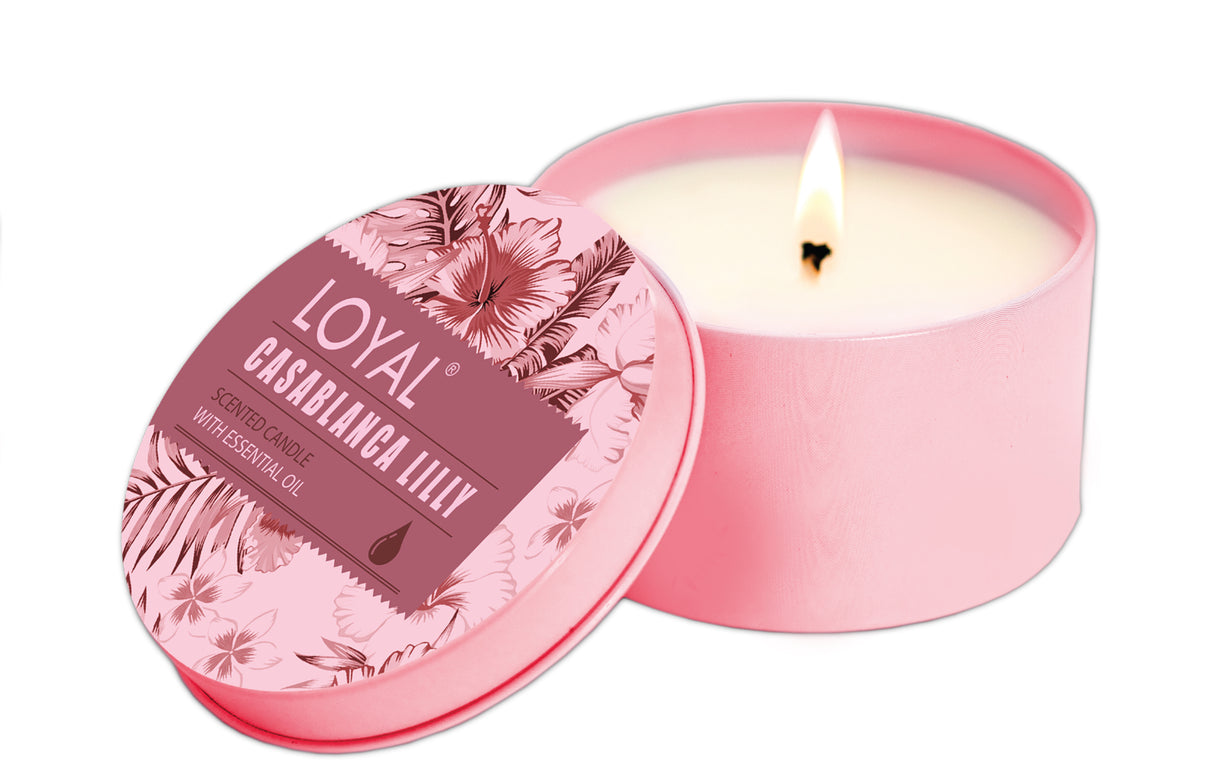 Loyal Casablanca Lilly Scented Long Burning Candle |شمع معطر زهرة الكازابلانكا