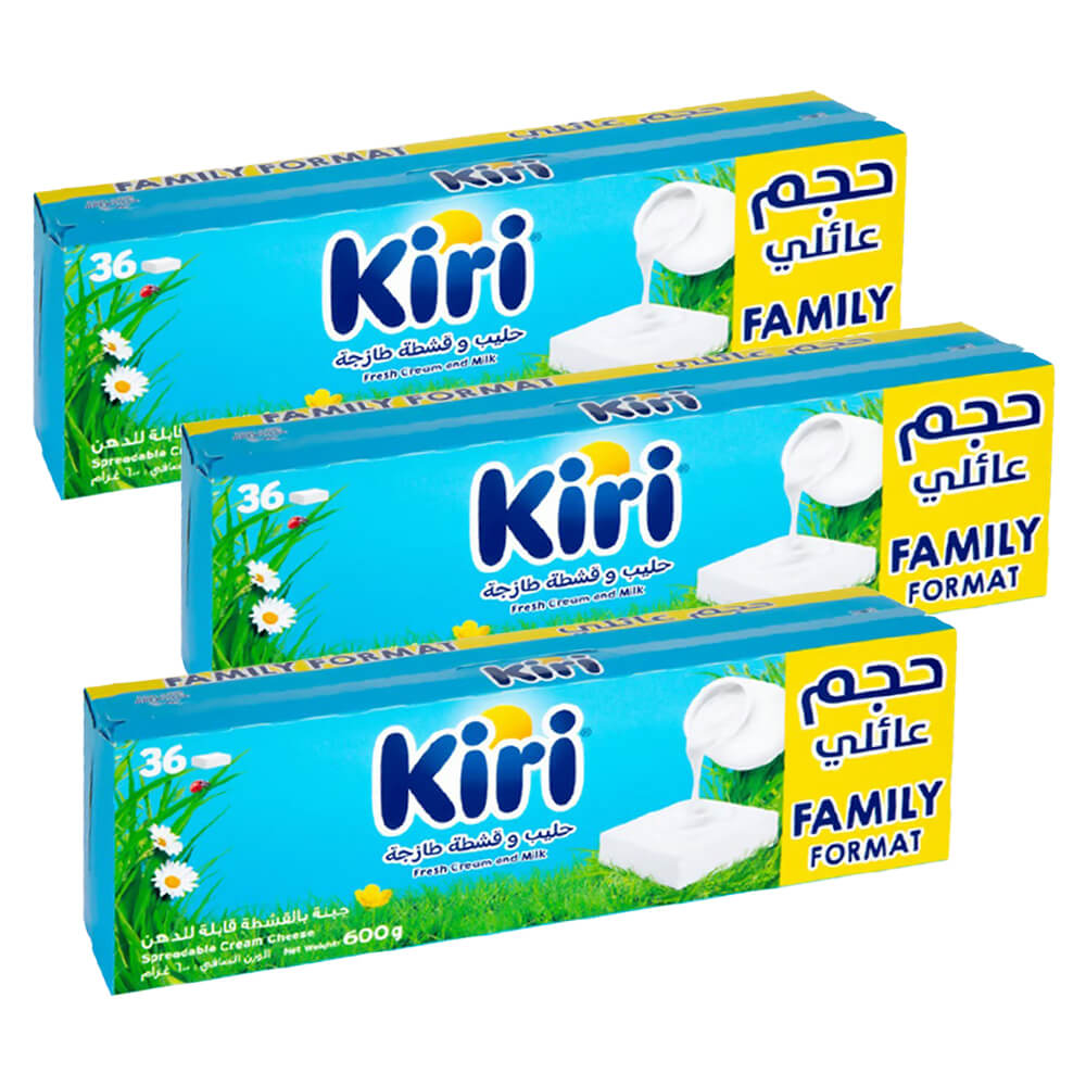 Kiri Spreadable Cream Cheese 3 x 12pcs