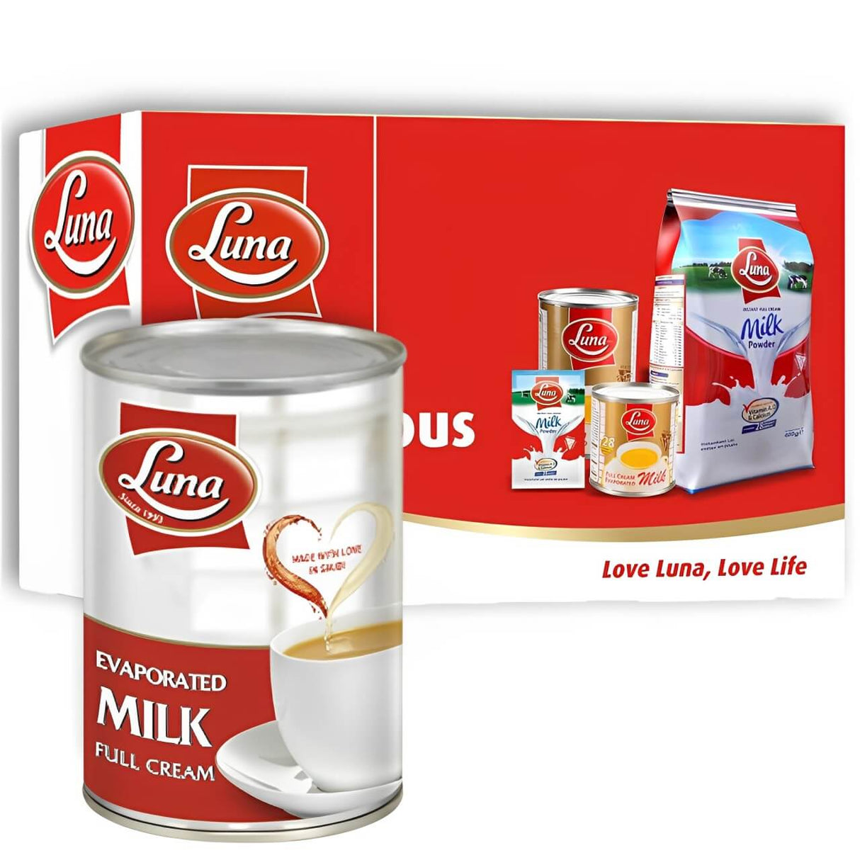 Luna Evaporated Milk 48 x 400g