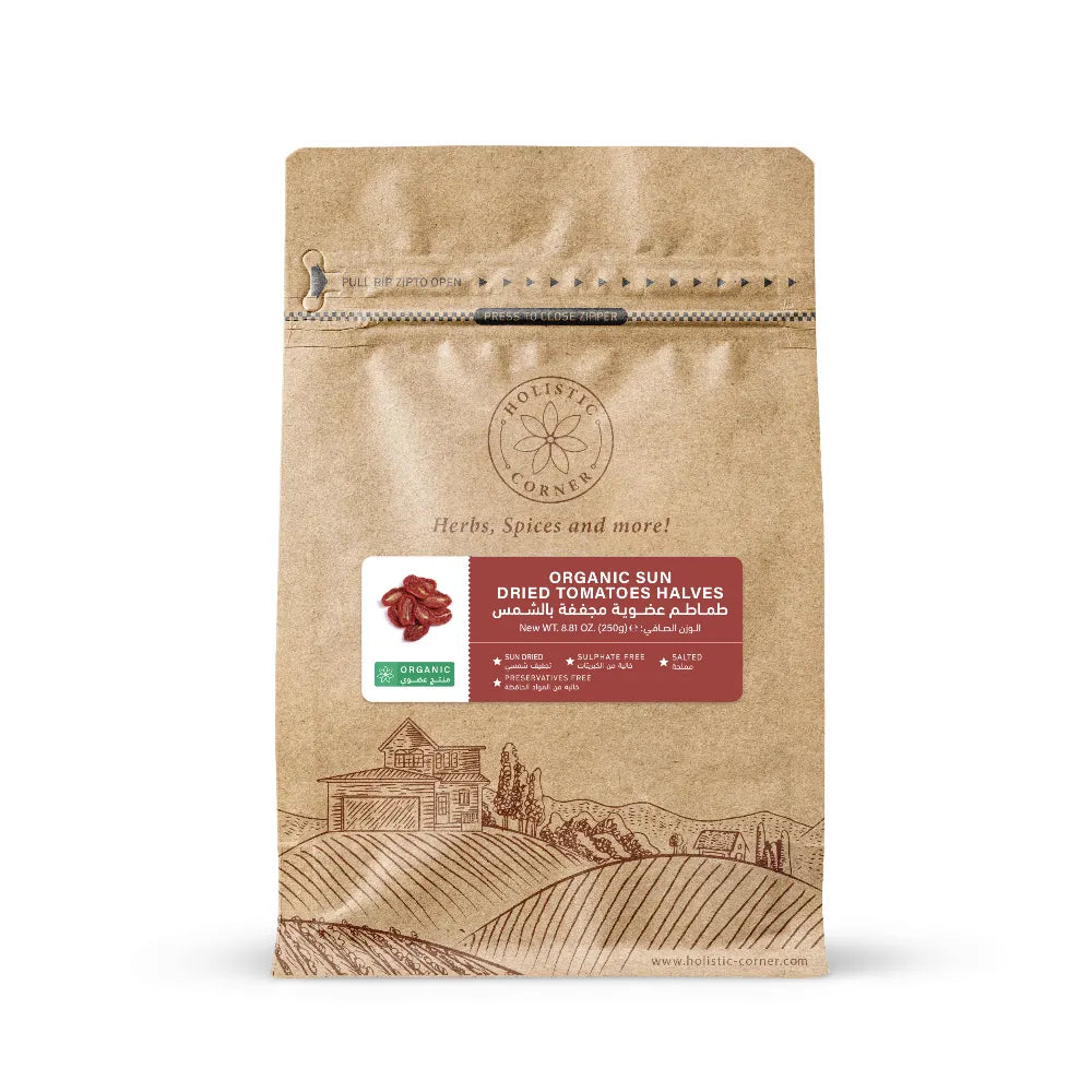 Holistic Corner Organic Sun-Dried Tomatoes 250g | طماطم عضوية مجففة