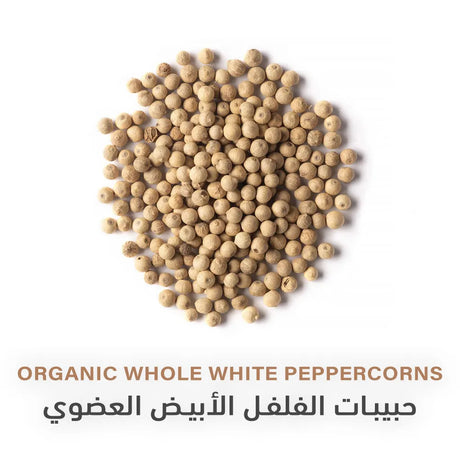 Holistic Corner Organic Whole White Peppercorns 85g