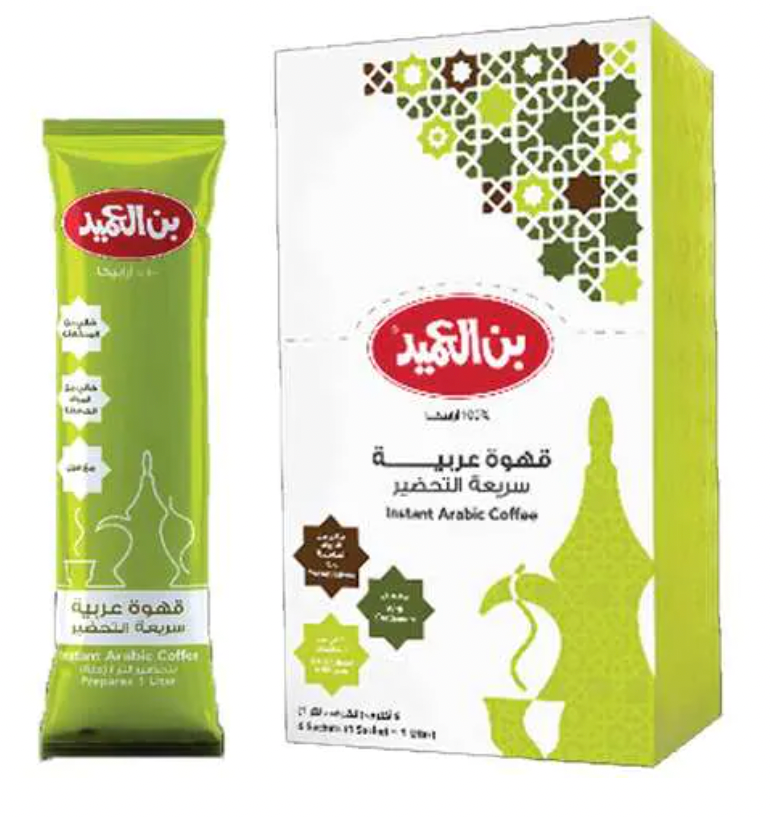 Al Ameed Instant Arabic Coffee Box 10 Pack x 6Pcs x 24g | العميد قهوة عربية سريعة التحضير