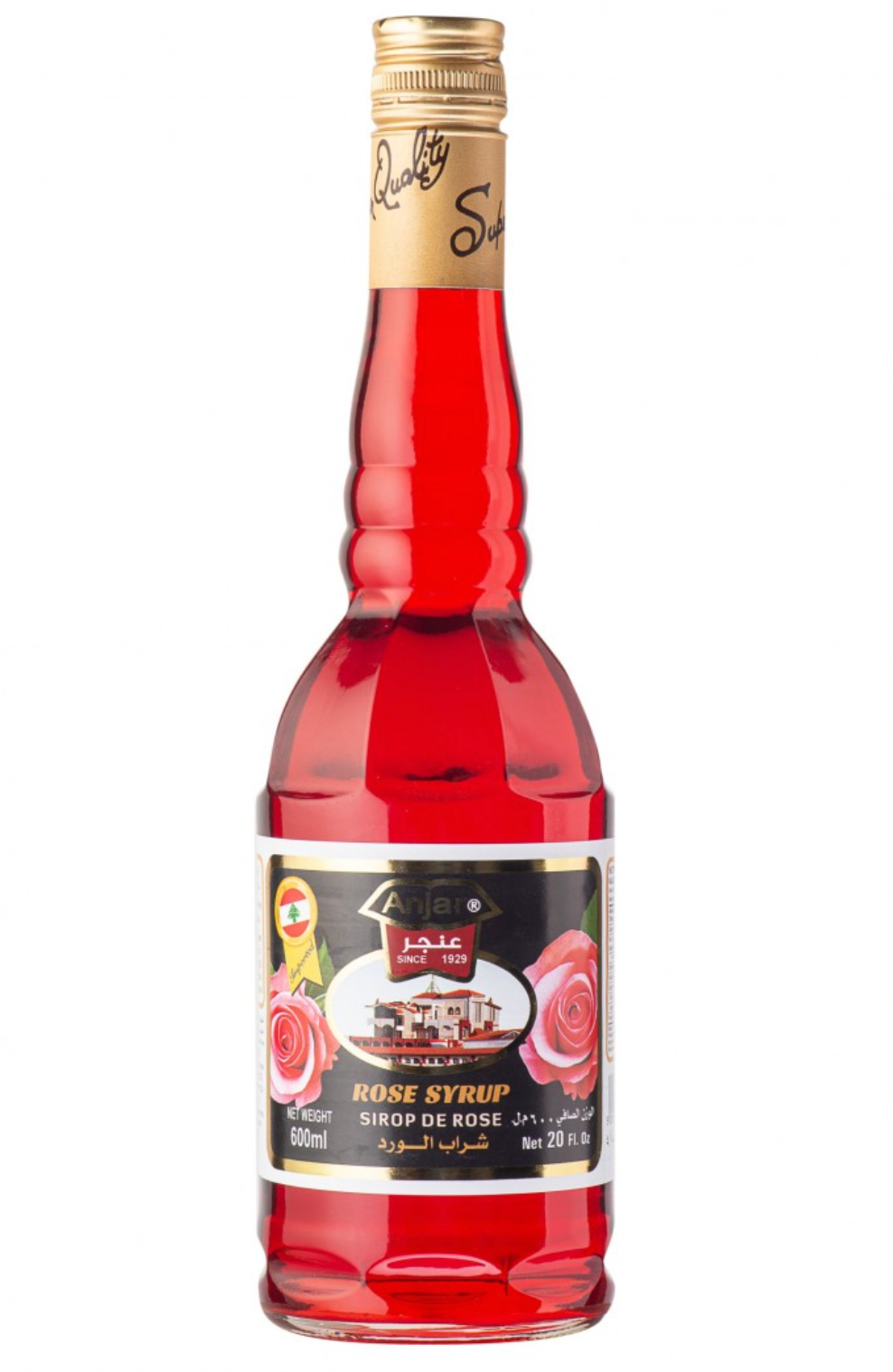 Anjar Rose Syrup 600ml | عنجر شراب الورد