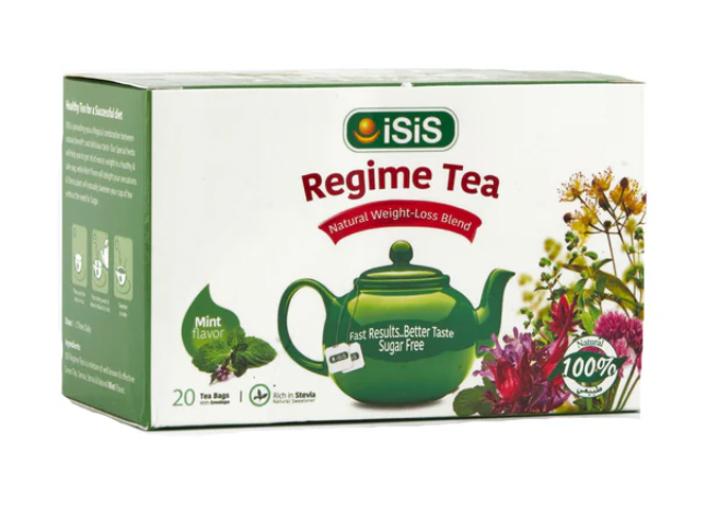 iSiS Regime Tea with Mint 20 sachets  | ايزيس  شاي الريجيم بالنعنع