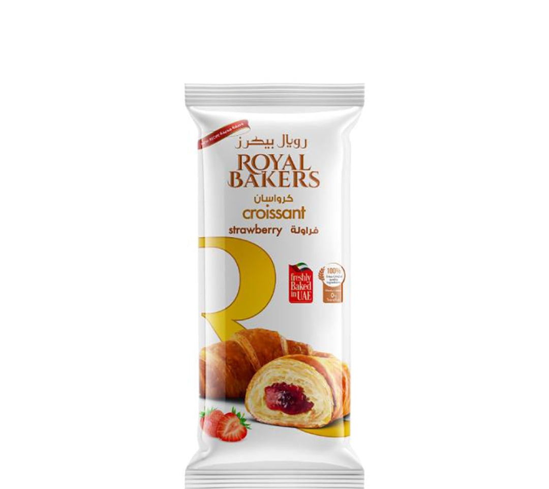 Royal Bakers Croissant Strawberry 65g