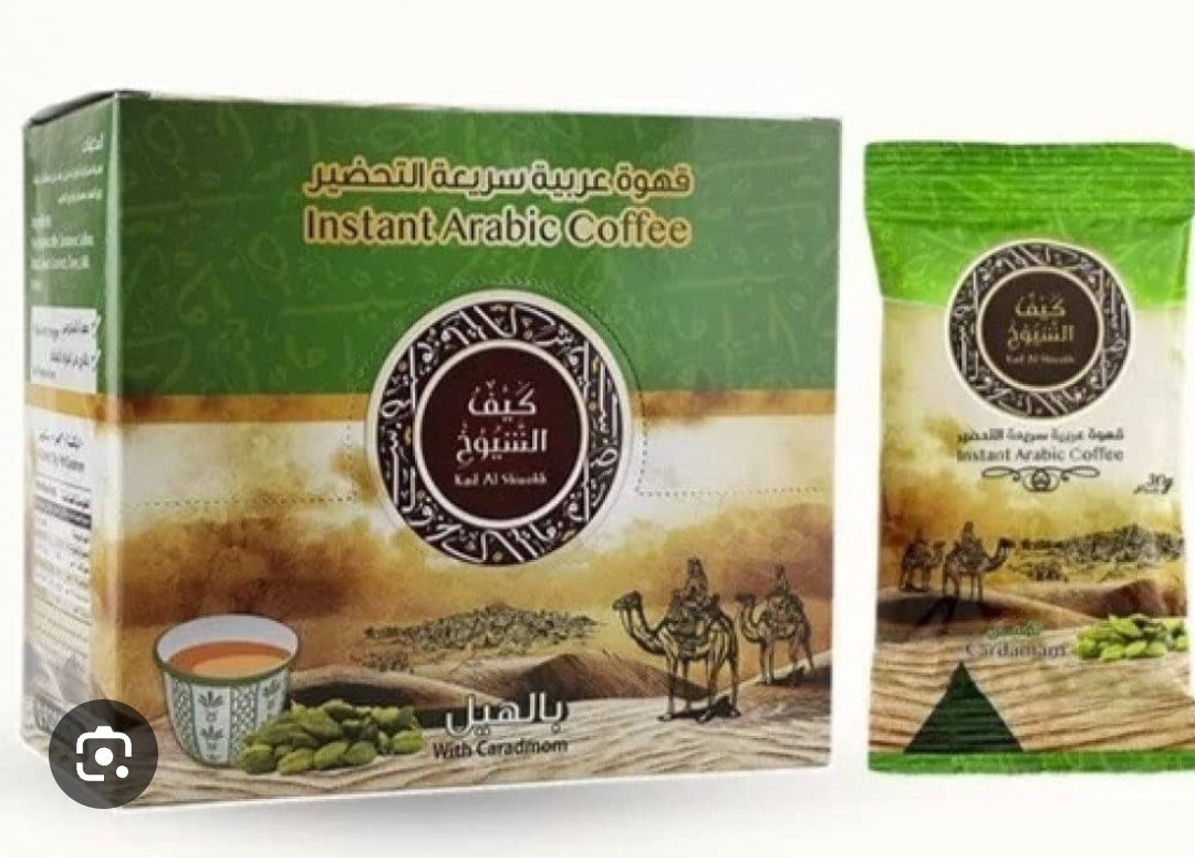 Kaif Al Shioukh Instant Saudi Coffe With Caradmom 10 x 30g