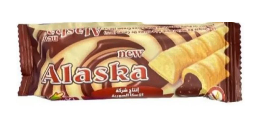 Alaska Puffy Corn Fingers 24 x 10g | الاسكا اصابع الذرة بالشوكولاتة