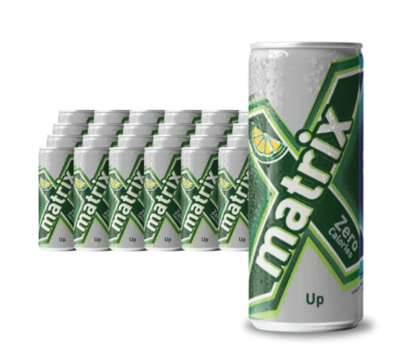 Matrix Up Zero Calories 250ml Pack of 24 | ماتريكس اب زيرو