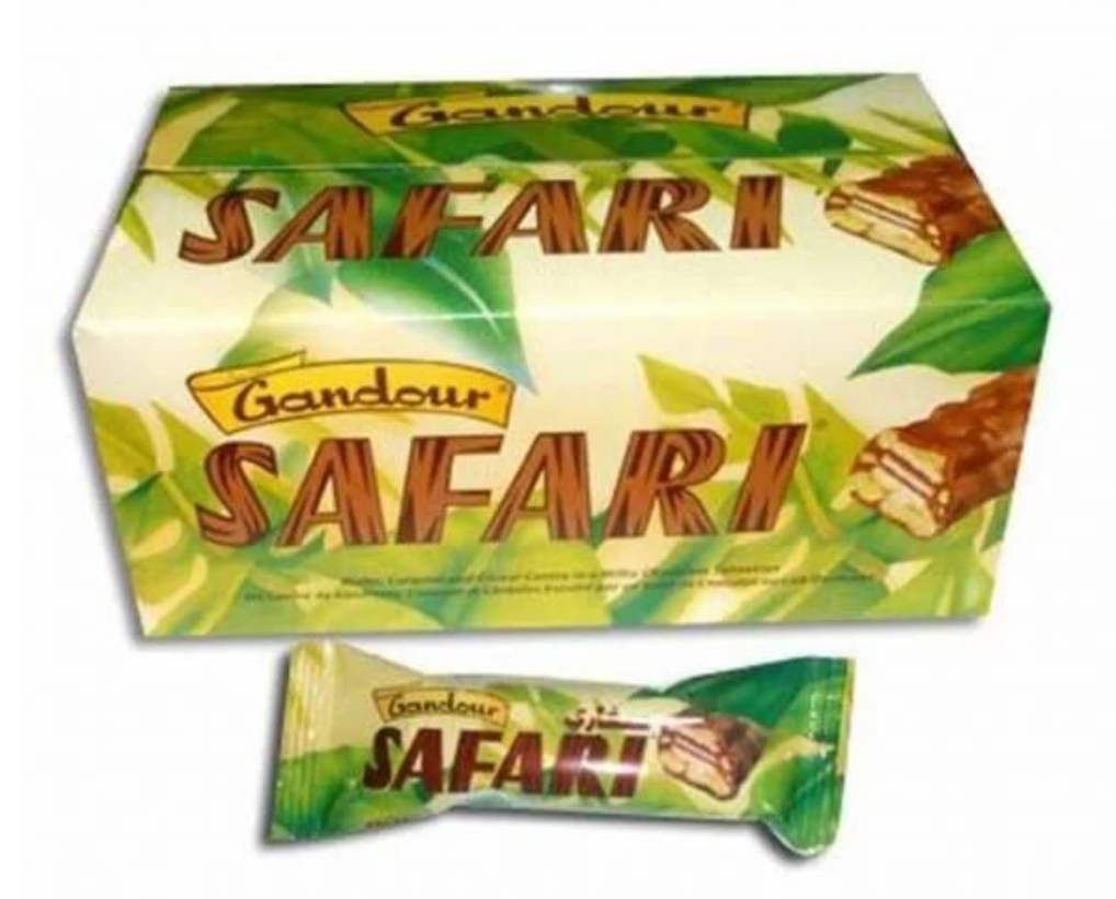 Safari Wafer Chocolate 22g Box of 24 | وافر بالشوكولاتة المقرمشة