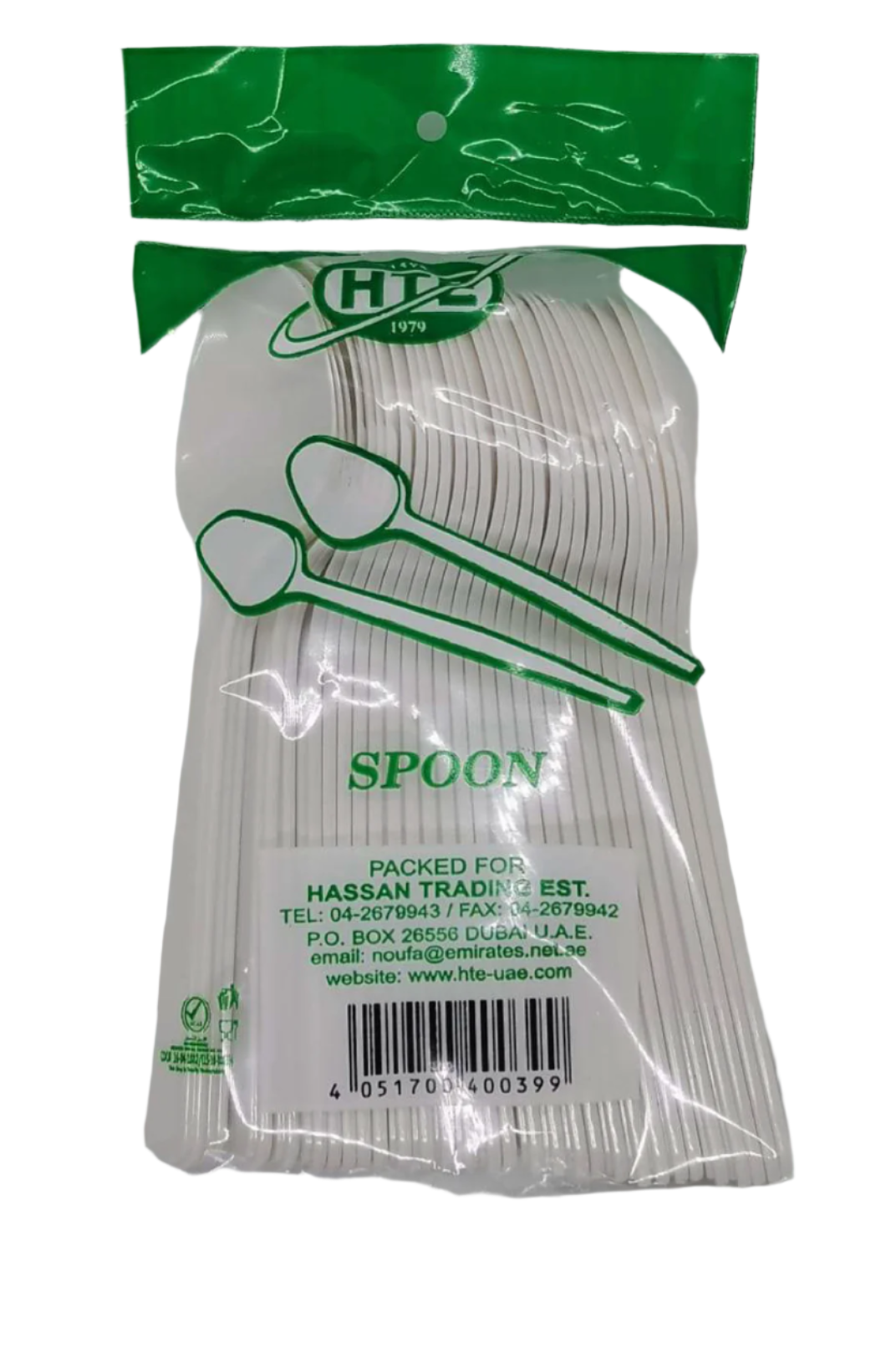 HTE Disposable Plastic Spoons | ملاعق بلاستيكية