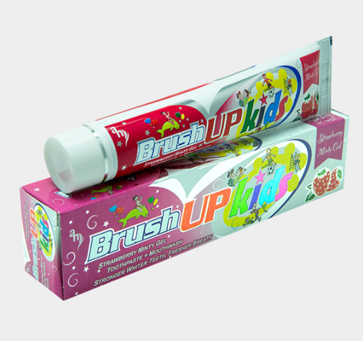 Brush Up Kids Toothpaste Strawberry 70g | معحون أسنان للأطفال بالفراولة