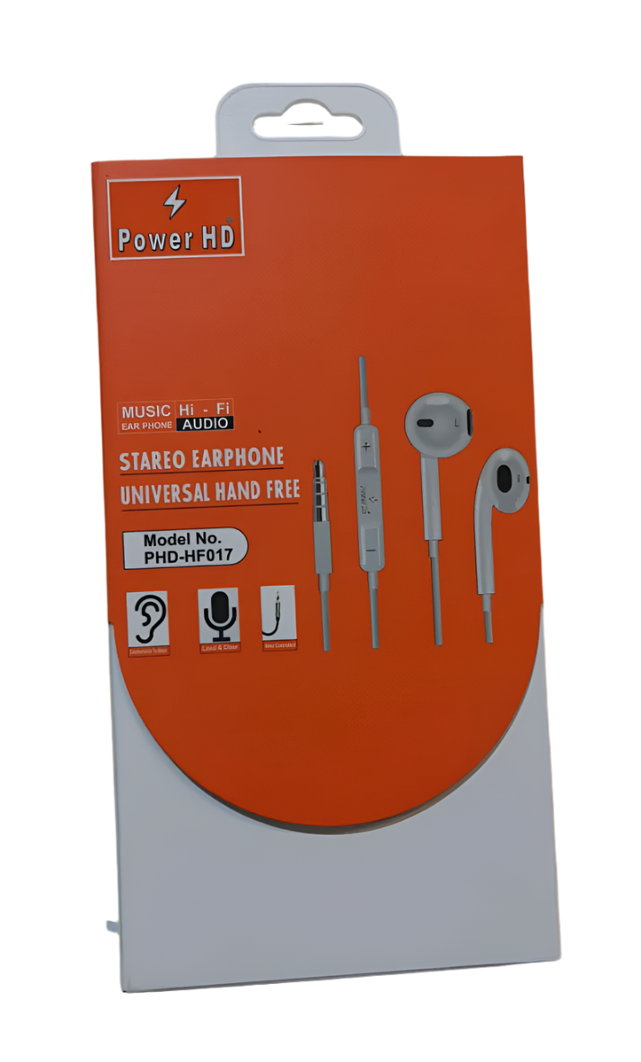 Power HD Hands-Free Earphone HF-017 | سماعات الاذن السلكية