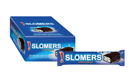 Slomers Cocoa Biscuit Bar 12x60g | بسكويت الشوكولاتة المحشو بالكريمة