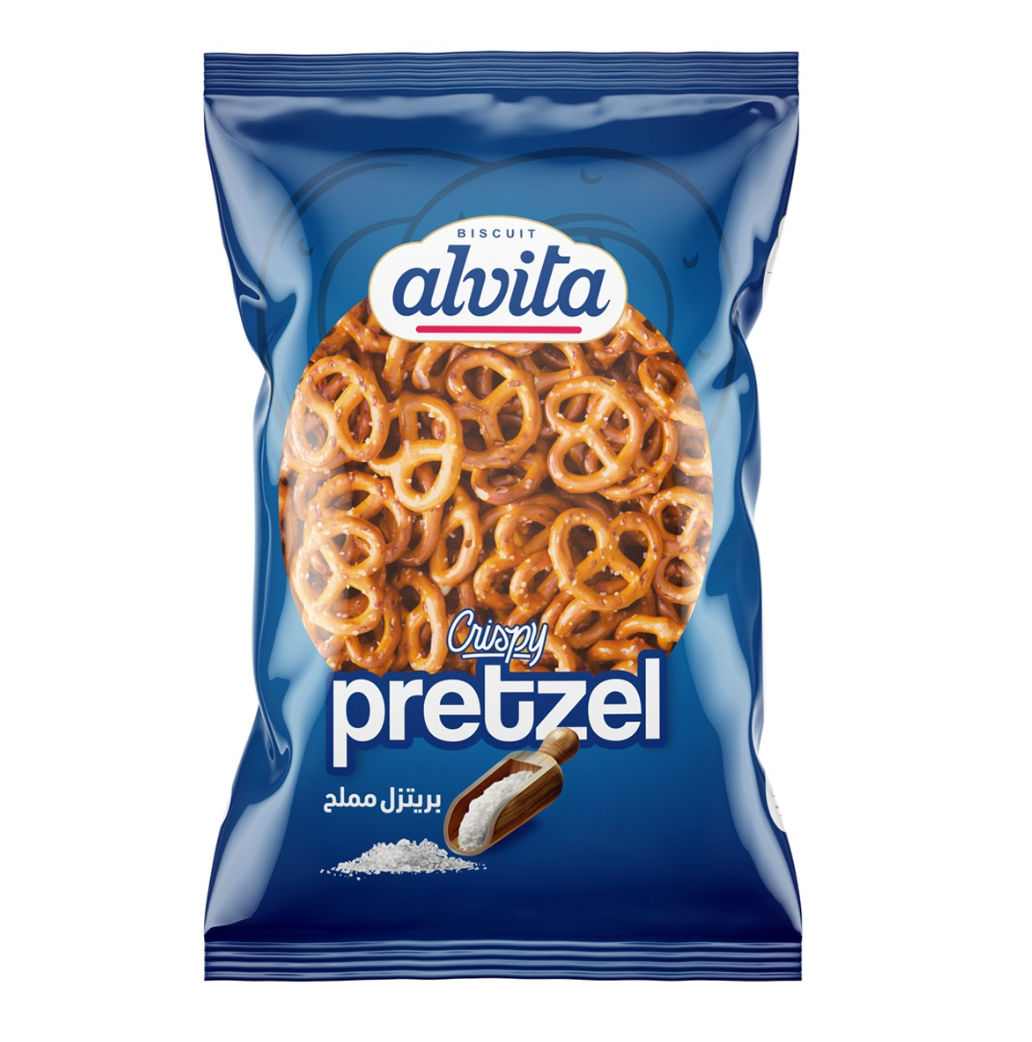 Alvita Salty Pretzels Blue 300g | الفيتا بريتزل مملح