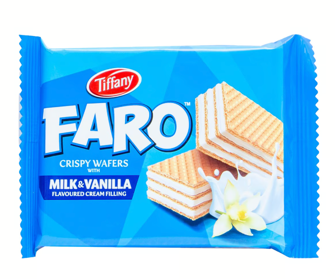 Tiffany Faro Wafer Milk & Vanilla 80g | تيفاني ويفر بالفانيلا