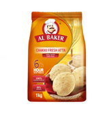 Al Baker Chakki Fresh Atta Flour 1Kg | البيكر طحين قمح كامل