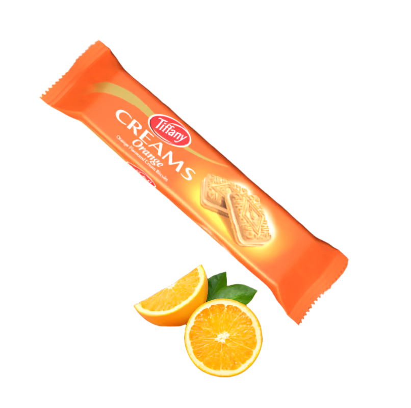 Tiffany Creams Orange 80g | تيفاني بسكويت محشي بالبرتقال