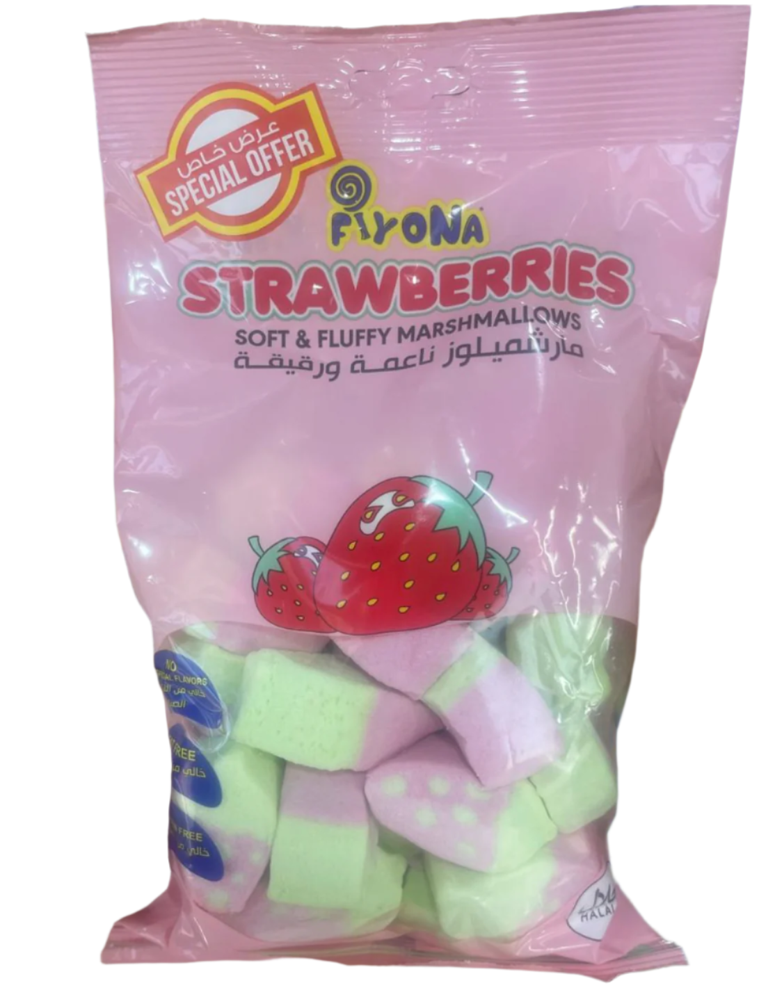 Fiyona Marshmallow Strawberries 150g | مارشميلو الفراولة